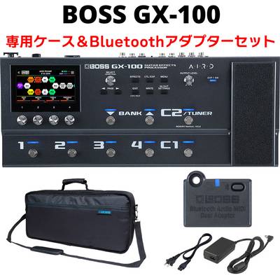 【数量限定!トートバッグプレゼント】 BOSS GX-100 純正ケース 専用Bluetoothアダプターセット マルチエフェクター ACアダプター同梱 ボス Guitar Effects Processor