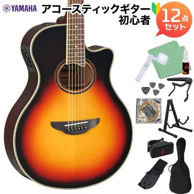 YAMAHA APX700II VS アコースティックギター初心者12点セット エレアコギター ビンテージサンバースト ヤマハ 