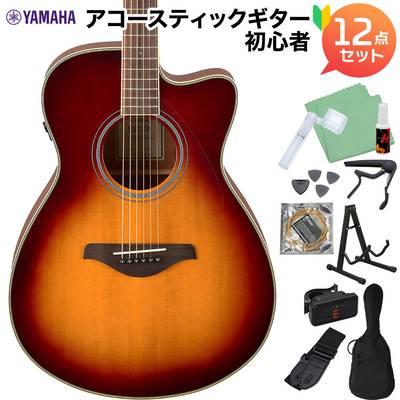 YAMAHA FSC-TA BS (ブラウンサンバースト) アコースティックギター初心者12点セット エレアコ 生音エフェクト ヤマハ トランスアコースティック