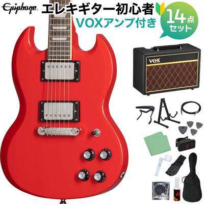 Epiphone Power Players SG LR エレキギター初心者14点セット【VOXアンプ付き】 7/8サイズミニギター エピフォン 