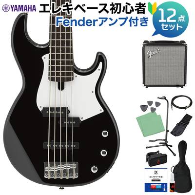 YAMAHA BB235 BL (ブラック) 5弦ベース初心者12点セット 【Fenderアンプ付】 ヤマハ BB200シリーズ
