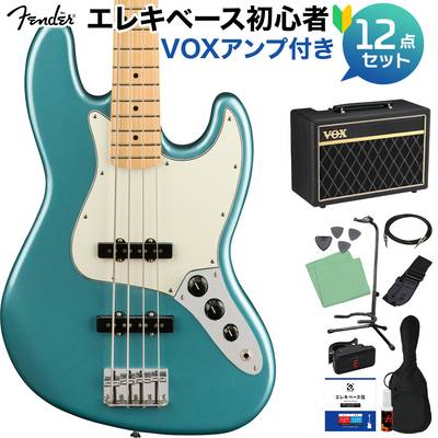 Fender Player Jazz Bass Tidepool ベース初心者12点セット 【VOXアンプ付】 メイプル指板 ジャズベース フェンダー 