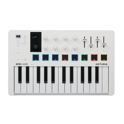 ARTURIA MINILAB MK3 ホワイト USB MIDIキーボード 25鍵盤 ミニ鍵盤 アートリア 