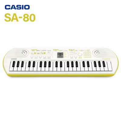 【別売ラッピング袋あり】 CASIO SA-80 ミニキーボード 44鍵盤 カシオ SA76 後継モデル
