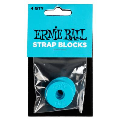 ERNiE BALL STRAP BLOCKS 4PK - BLUE ストラップブロック アーニーボール P05619