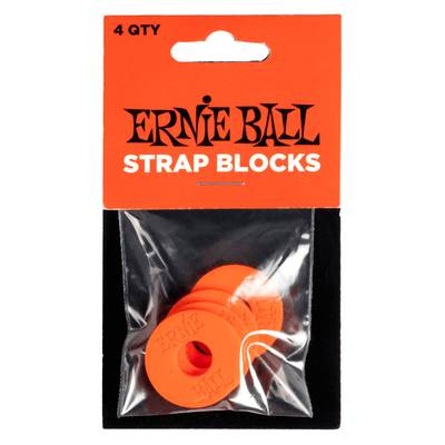 ERNiE BALL STRAP BLOCKS 4PK - RED ストラップブロック アーニーボール P05620