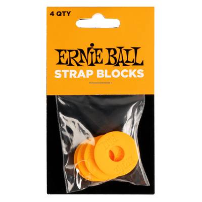 ERNiE BALL STRAP BLOCKS 4PK - ORANGE ストラップブロック アーニーボール P05621