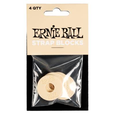 ERNiE BALL STRAP BLOCKS 4PK - CREAM ストラップブロック アーニーボール P05624
