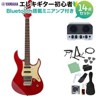 YAMAHA PACIFICA612VIIFMX Fired Red エレキギター初心者14点セット 【Bluetooth搭載ミニアンプ付き】 ヤマハ パシフィカ
