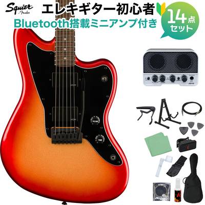 Squier by Fender Contemporary Active Jazzmaster HH SSM エレキギター初心者14点セット【Bluetooth搭載ミニアンプ付き】 ジャズマスター スクワイヤー / スクワイア 