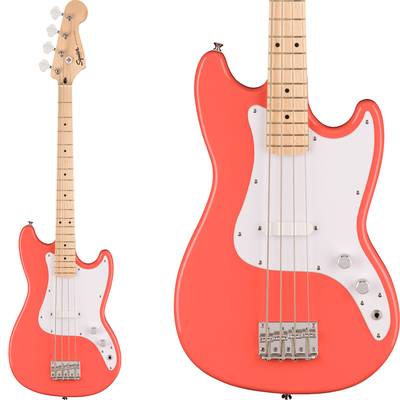 Squier by Fender SONIC BRONCO BASS Maple Fingerboard White Pickguard Tahitian Coral ショートスケール エレキベース スクワイヤー / スクワイア ソニック