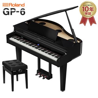 Roland GP-6 PES 電子ピアノ 88鍵盤 ローランド 黒塗鏡面艶出し塗装仕上げ【配送料別途お見積り・代引き払い不可】