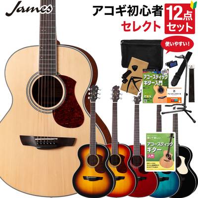 James J-300A アコースティックギター 教本付きセレクト12点セット 島村楽器で最も売れているアコギ 入門セット 初心者セット ジェームス 【島村楽器限定】