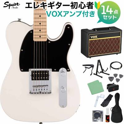 Squier by Fender SONIC ESQUIRE Arctic White エレキギター初心者14点セット【VOXアンプ付き】 エスクァイア スクワイヤー / スクワイア 