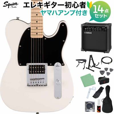 Squier by Fender SONIC ESQUIRE Arctic White エレキギター初心者14点セット【ヤマハアンプ付き】 エスクァイア スクワイヤー / スクワイア 