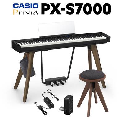 CASIO PX-S7000 BK ブラック 電子ピアノ 88鍵盤 専用スツールセット カシオ PXS7000 Privia プリヴィア【配送設置無料・代引不可】