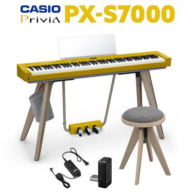 CASIO PX-S7000 HM ハーモニアスマスタード 電子ピアノ 88鍵盤 専用スツールセット カシオ PXS7000 Privia プリヴィア【配送設置無料・代引不可】