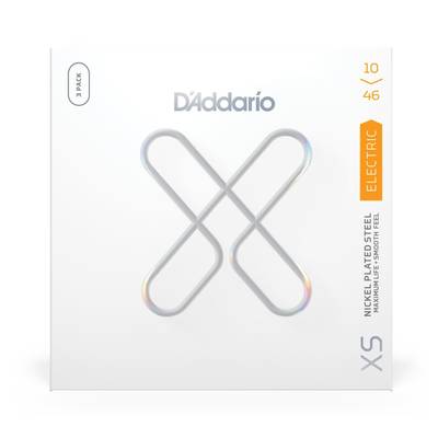 D'Addario XS ニッケルラウンドワウンド レギュラーライト 010-046 XSE1046-3P ダダリオ エレキギター弦 3パックセット