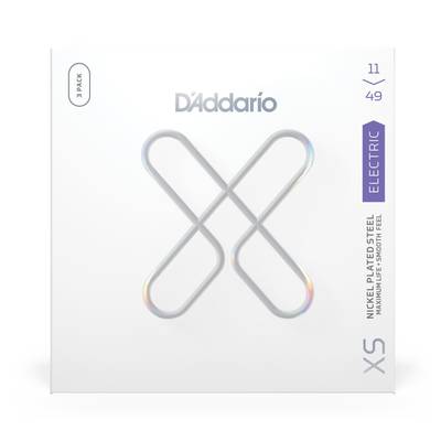 D'Addario XS ニッケルラウンドワウンド ミディアム 011-049 XSE1149-3P ダダリオ エレキギター弦 3パックセット
