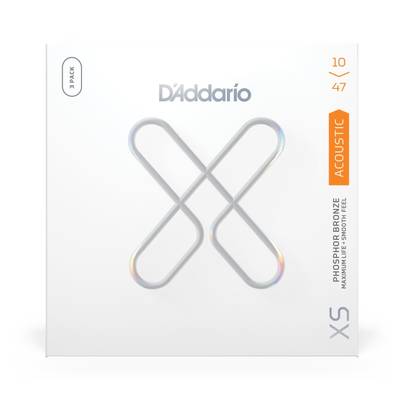 D'Addario XS 80/20ブロンズ エクストラライト 010-047 XSABR1047-3P ダダリオ アコースティックギター弦 3パックセット