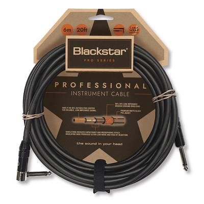 Blackstar Professional Instrument Cable 6m ストレート/アングル シールド ブラックスター 