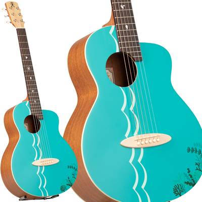 aNueNue MTK Morelos Blue トラベルギター ミニギター キッズギター デザインステッカー付き 海 波 モレロスブルー アヌエヌエ 