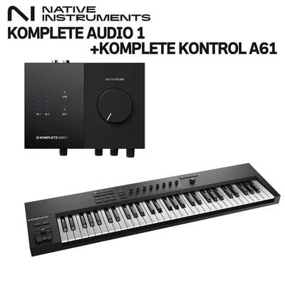 Native Instruments（NI） KOMPLETE AUDIO 1 + KOMPLETE KONTROL A61 オーディオインターフェイス ネイティブインストゥルメンツ 
