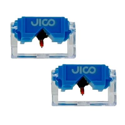 JICO N44-7 DJ IMP SD 2個セット 合成ダイヤ丸針 SHURE シュアー レコード針 交換針 ジコー 