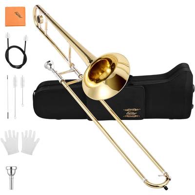  Eastar ETB-330 Gold Standard Student Bb Tenor Trombone テナートロンボーン ゴールド 専用ケース/クリーニングキット付属 