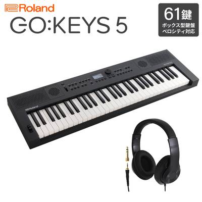 Roland GO:KEYS5 GT グラファイト ポータブルキーボード 61鍵盤 ヘッドホンセット ローランド 【2024/04/26発売予定】