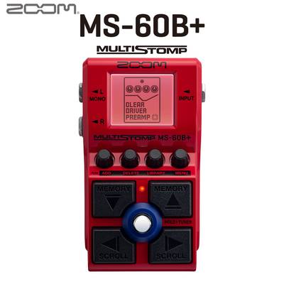 【予約受付中】 ZOOM MS-60B+ MultiStomp ストンプボックス マルチエフェクター アンプモデリング ズーム 【初回分完売】