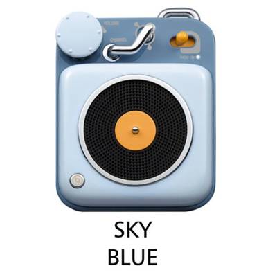 MUZEN Button (sky blue) Bluetoothスピーカー ポータブルスピーカー ミューゼン 