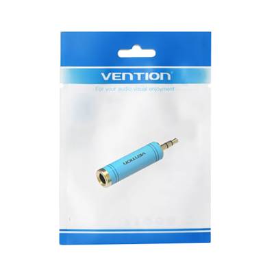 VENTION 6.5mm Female to 3.5mm Male Adapter Blue ベンション VA-6739 