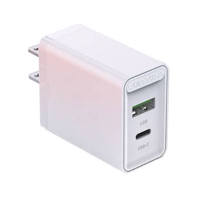 VENTION Two-Port USB(A+C) Wall Charger (18W/20W) JP-Plug White ベンション FB-8524 