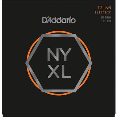 D'Addario NYXL1356W 13-56 ミディアム ダダリオ エレキギター弦 3弦巻弦