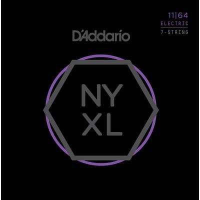D'Addario NYXL1164 11-64 7-String ミディアム ダダリオ 7弦エレキギター弦