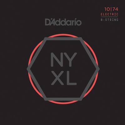 D'Addario NYXL1074 10-74 8-String ライトトップヘビーボトム ダダリオ 8弦エレキギター弦