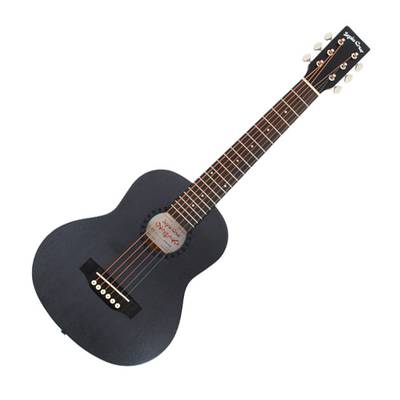 Sepia Crue W60 BLK (Black) ミニギター アコースティックギター 小型 軽量 ブラック 黒 ソフトケース付属 セピアクルー W-60