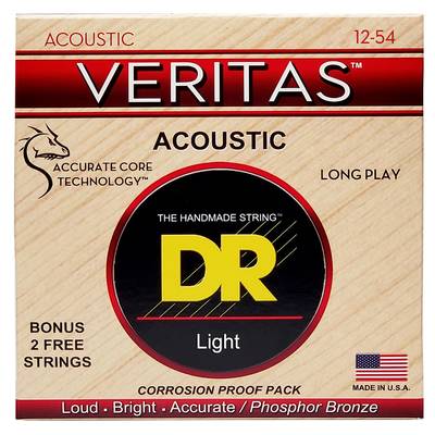 DR VERITAS VTA-12 Light 012‐054 アコースティックギター フォスファーブロンズ弦【ディーアール ヴェリタス】 