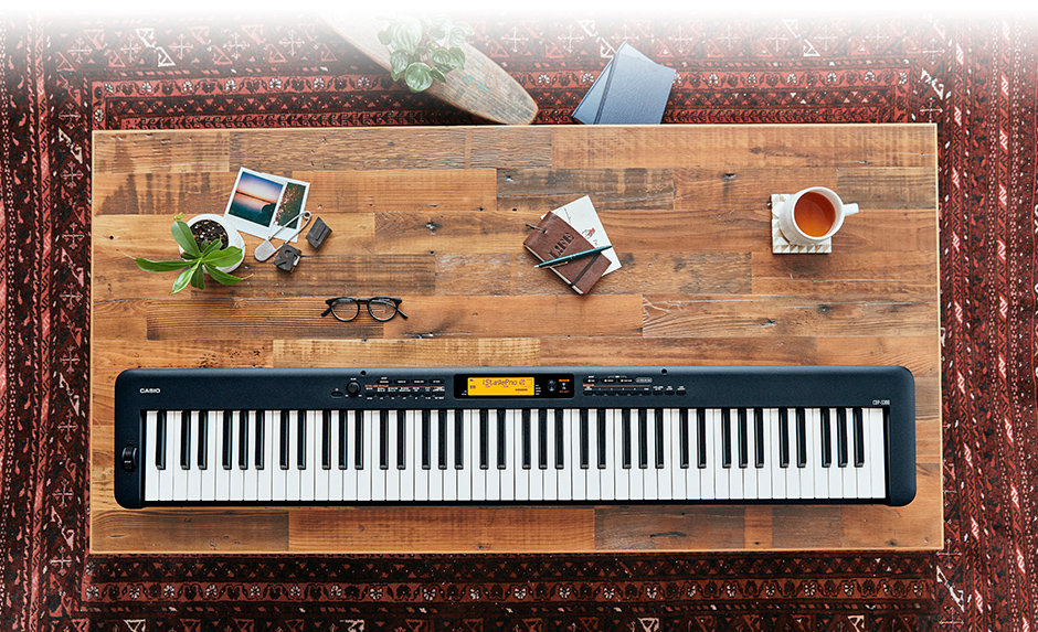 CASIO CDP-S300 電子ピアノ 88鍵盤 ヘッドホン・3本ペダル付き専用 