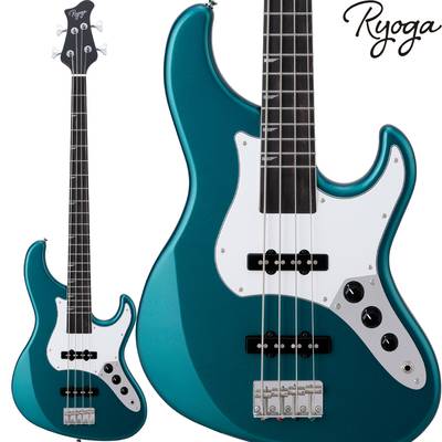 Ryoga  VAL-BASS Ocean Turquoise Blue エレキベース ジャズベースタイプ ベイクドメイプルネック リョウガ 【 ＣＯＣＯＳＡ熊本店 】