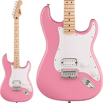 Squier by Fender  SONIC STRATOCASTER HT Maple Fingerboard White Pickguard Flash Pink ストラトキャスター ハードテイル 1PU エレキギターソニック スクワイヤー / スクワイア 【 ＣＯＣＯＳＡ熊本店 】