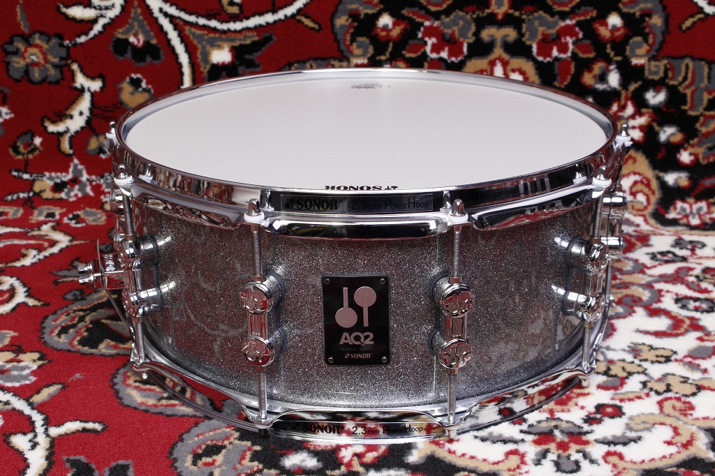 SONOR AQ2メイプルスネアドラム AQ2-1406SDW チタニウム・クォーツ