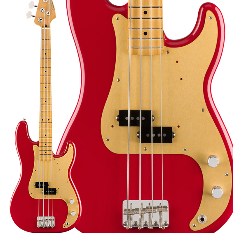 Fender Vintera s Precision Bass Maple Fingerboard Dakota Red