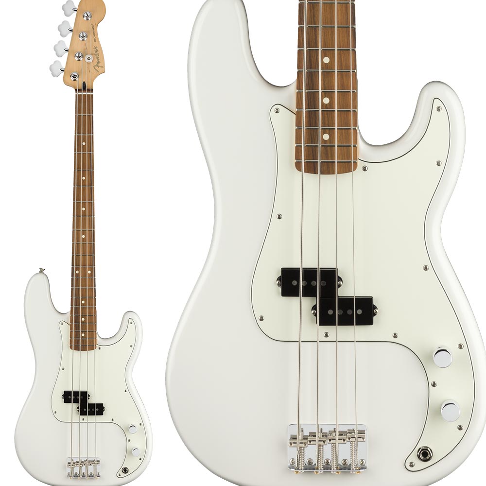 Fender Player Precision Bass, Pau Ferro Fingerboard, Polar White