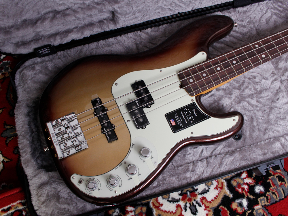 Fender American Ultra Precision Bass Rosewood Fingerboard Mocha ...