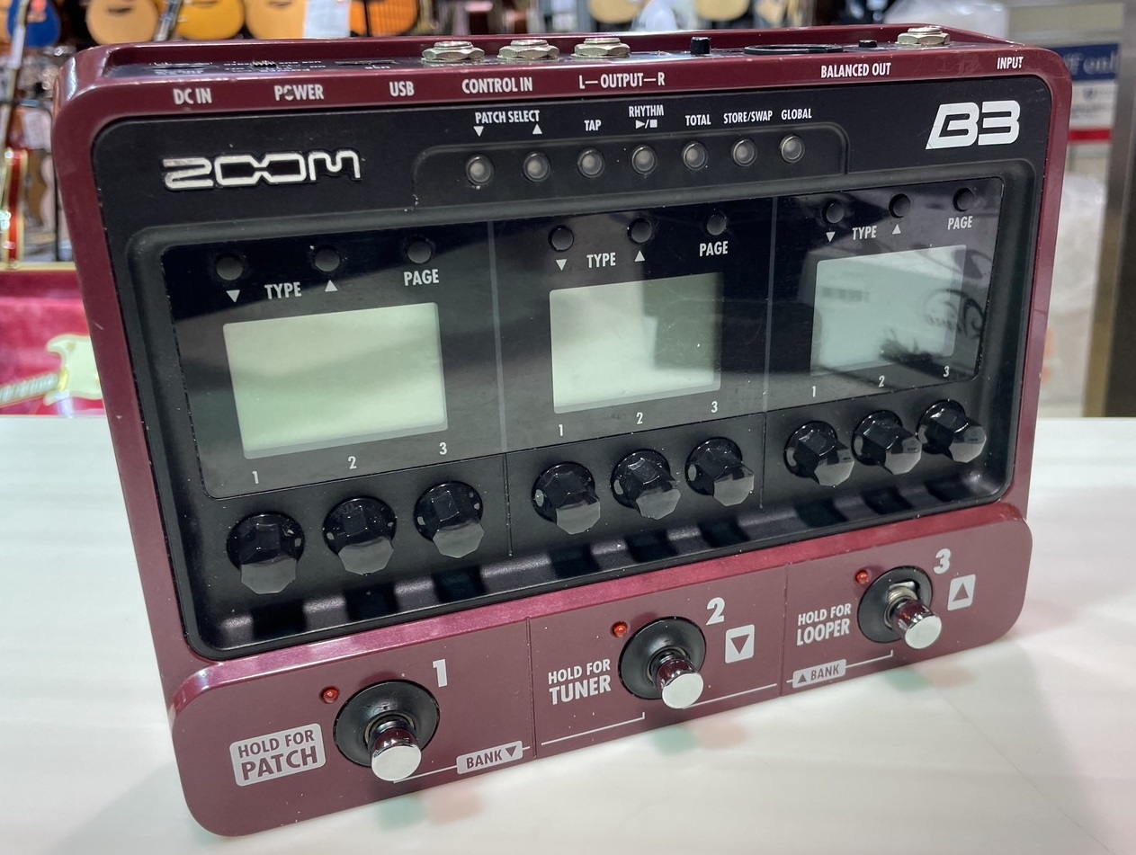 ZOOM B3 ZOOM ベース用マルチエフェクター ズーム 【 札幌パルコ店