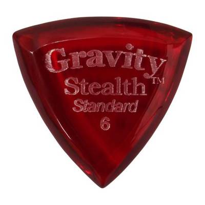 Gravity Guitar Picks  GSSS6P GSSS6P Stealth - Standard - Stealth［6.0mm, Red］ グラヴィティギターピッ 【 札幌パルコ店 】