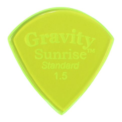 Gravity Guitar Picks GSUS15P GSUS15P Sunrise - Standard -［1.5mm,  Fluorescent Green］ グラヴィティギターピッ 【 札幌パルコ店 】