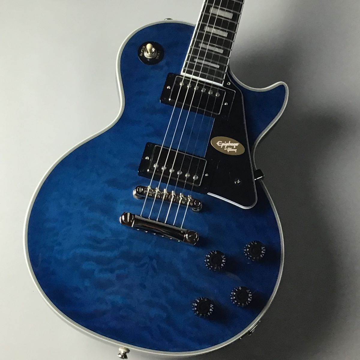 Epiphone Les Paul Custom Quilt Viper Blue (バイパーブルー) エレキギター レスポールカスタム 島村楽器限定  エピフォン 【 横浜ビブレ店 】